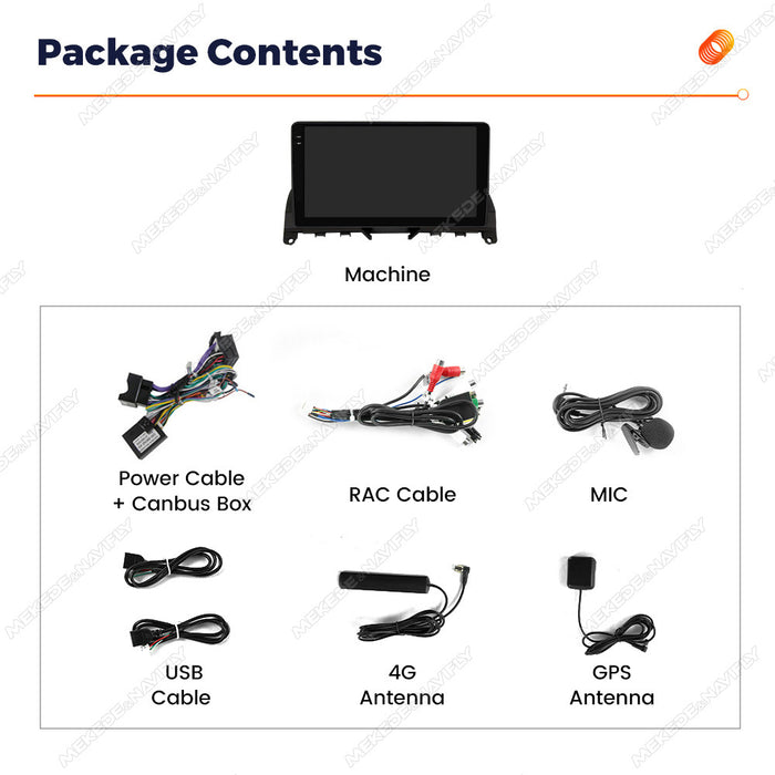 Applicable to Mercedes-Benz C-Class W204 2006-2011 Android large-screen central control car navigation radio screen
