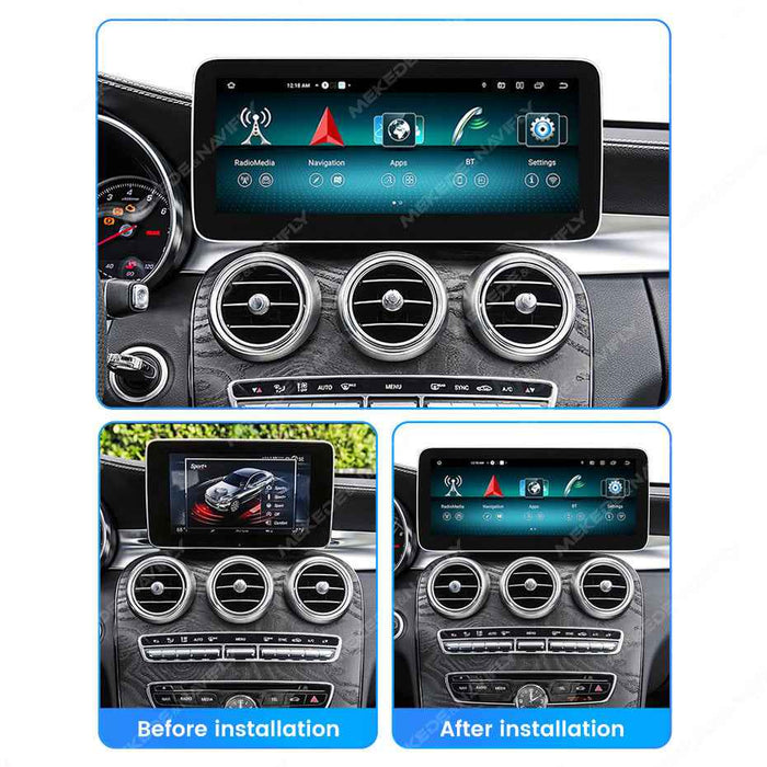 Applicable to Mercedes-Benz C-Class W205 C200 2015-2018 Android large-screen central control navigation player radio