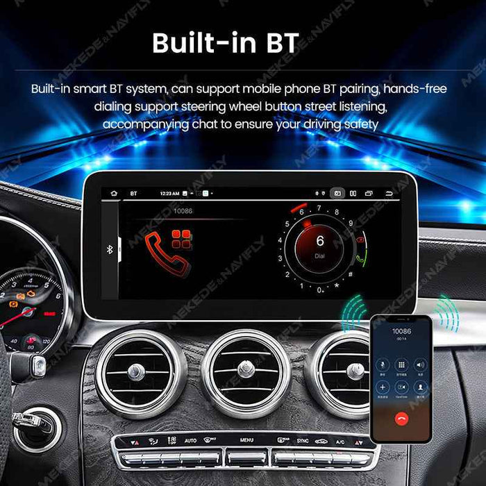 Applicable to Mercedes-Benz C-Class W205 C200 2015-2018 Android large-screen central control navigation player radio