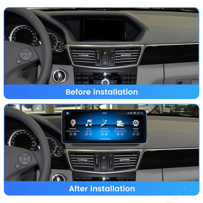 Applicable to Mercedes-Benz E-Class W212 E200 E260 E300 Android large screen central control navigation Bluetooth Carplay