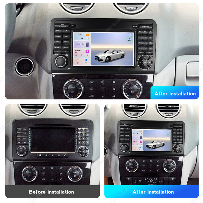 Applicable to Mercedes-Benz ML/GL W164/X164 Android large-screen central control navigation radio button special machine