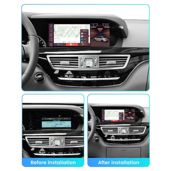 Applicable to Mercedes-Benz W221 S-class S350 S400 Android large screen central control car navigation Bluetooth carplay
