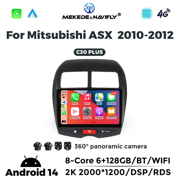 Applicable to Mitsubishi ASX 2010-2012 Android large screen central control car navigation radio screen Carplay