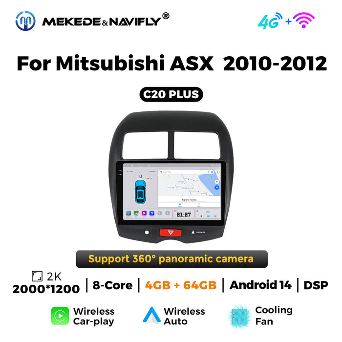 Applicable to Mitsubishi ASX 2010-2012 Android large screen central control car navigation radio screen Carplay