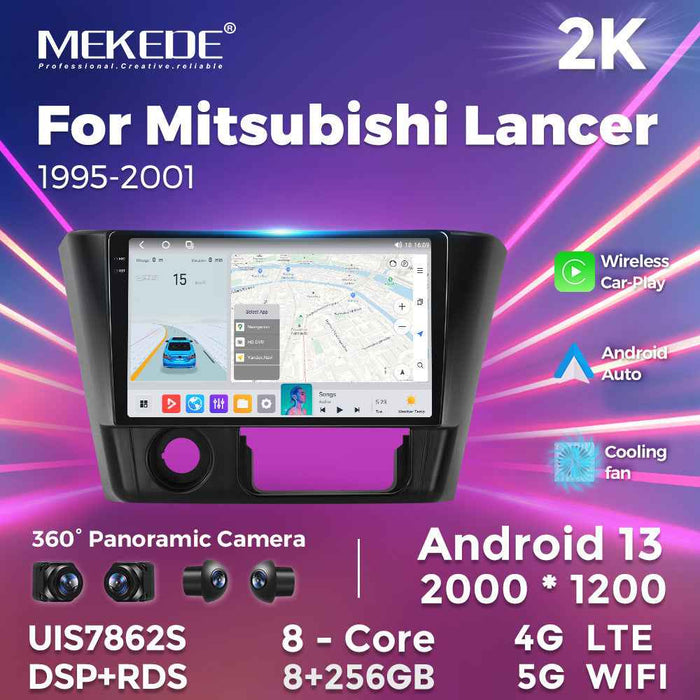 Applicable to Mitsubishi Lancer 1999-2001 Android large screen central control navigation radio Bluetooth Carplay