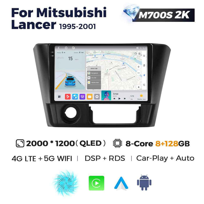 Applicable to Mitsubishi Lancer 1999-2001 Android large screen central control navigation radio Bluetooth Carplay