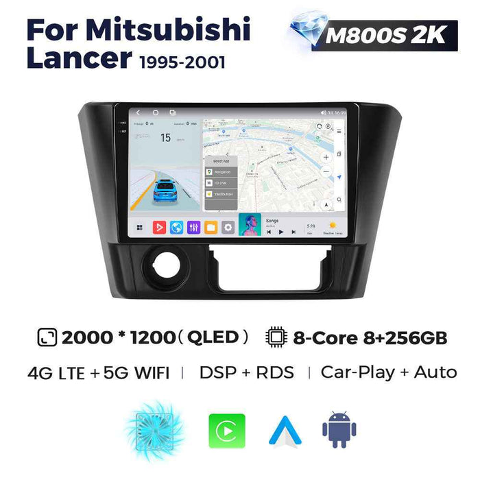 Applicable to Mitsubishi Lancer 1999-2001 Android large screen central control navigation radio Bluetooth Carplay