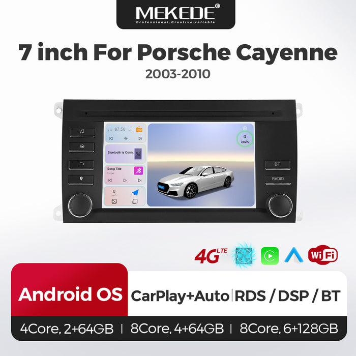Applicable to Porsche Cayenne 03-10 7-inch Android large-screen central control navigation radio button special machine