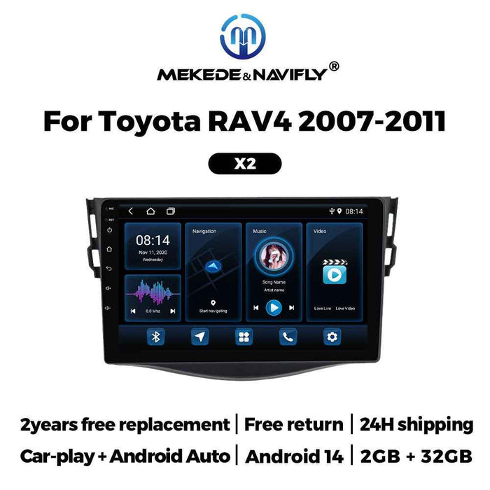 Applicable to Toyota Rav4 07-11 Android Car GPS Navigation Car MP5 Bluetooth Player All-in-One