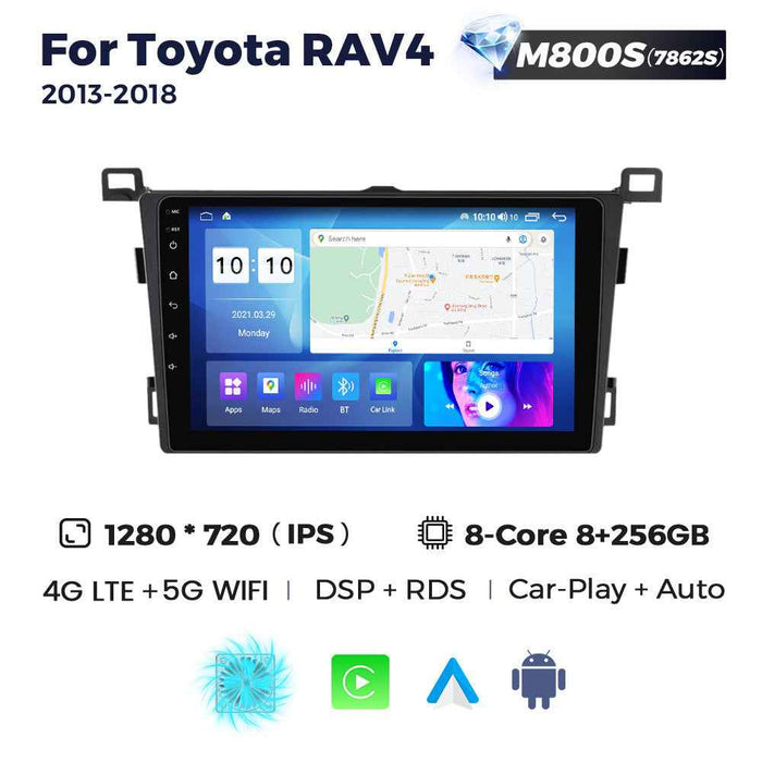Applicable to Toyota Rav4 2013-2018 Android large screen central control navigation Bluetooth Carplay