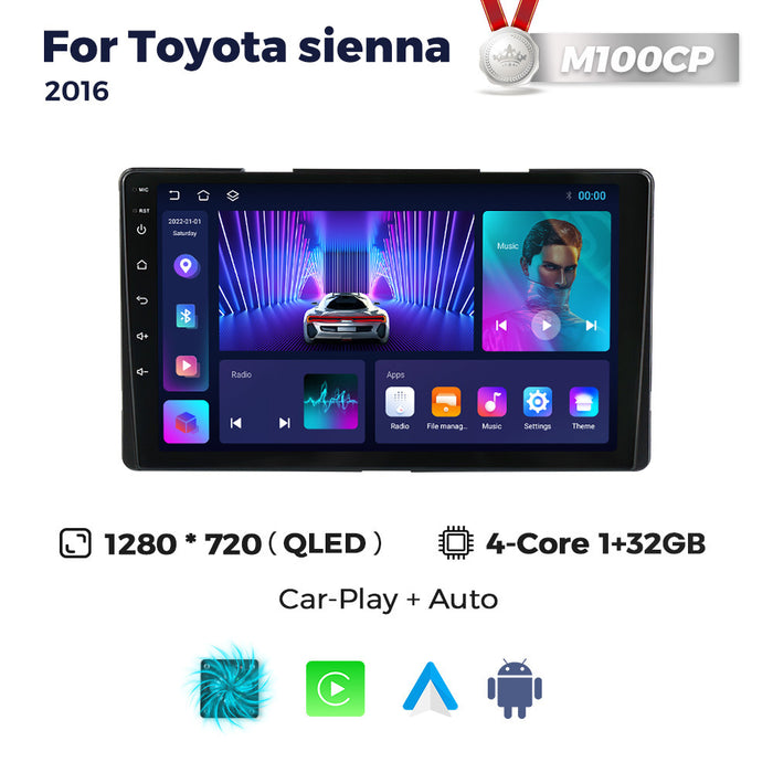 Applicable to Toyota Sienna 2016-2018 Android Large Screen Central Control Navigation Radio Bluetooth Carplay