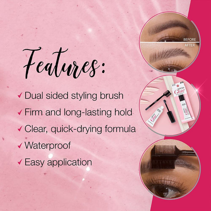 dual-sided brush applicator and dual-sided styling comb included