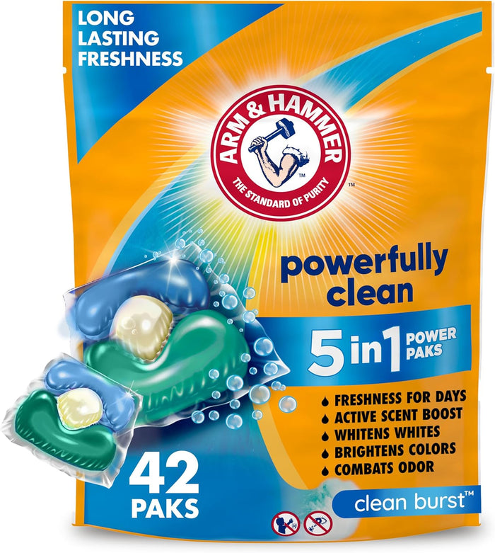 pre-measured concentrated power paks in drop-and-go pac form
