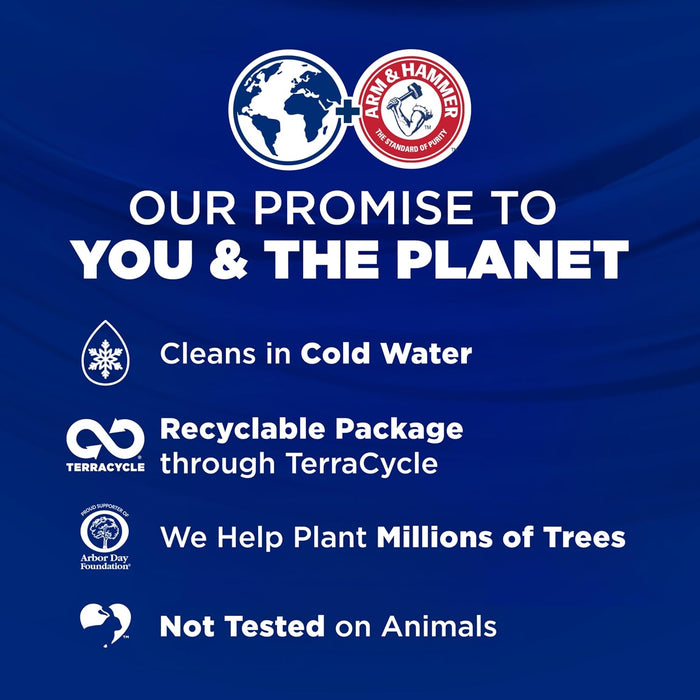 Arm & Hammer Hypoallergenic Laundry Paks – No-Spill Pacs for Heavily Soiled Kid Clothes and Sports Uniforms