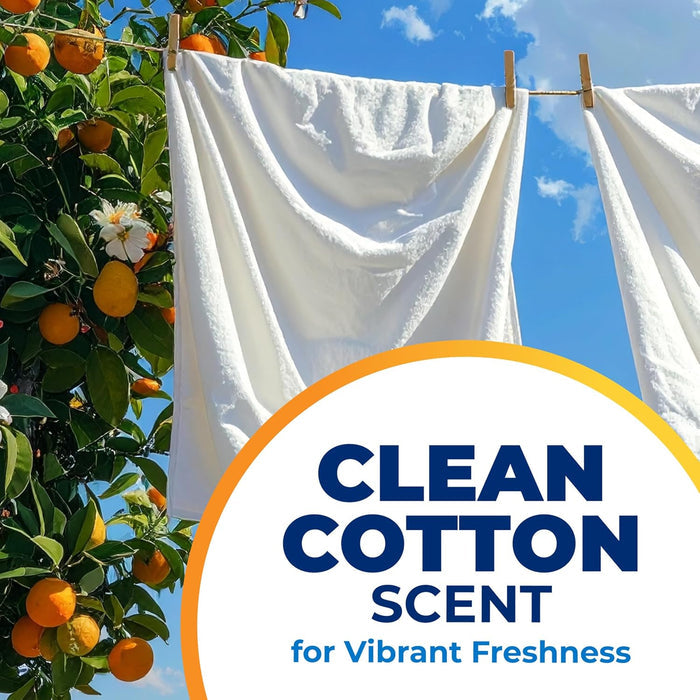 clean cotton scent designed for long-lasting freshness