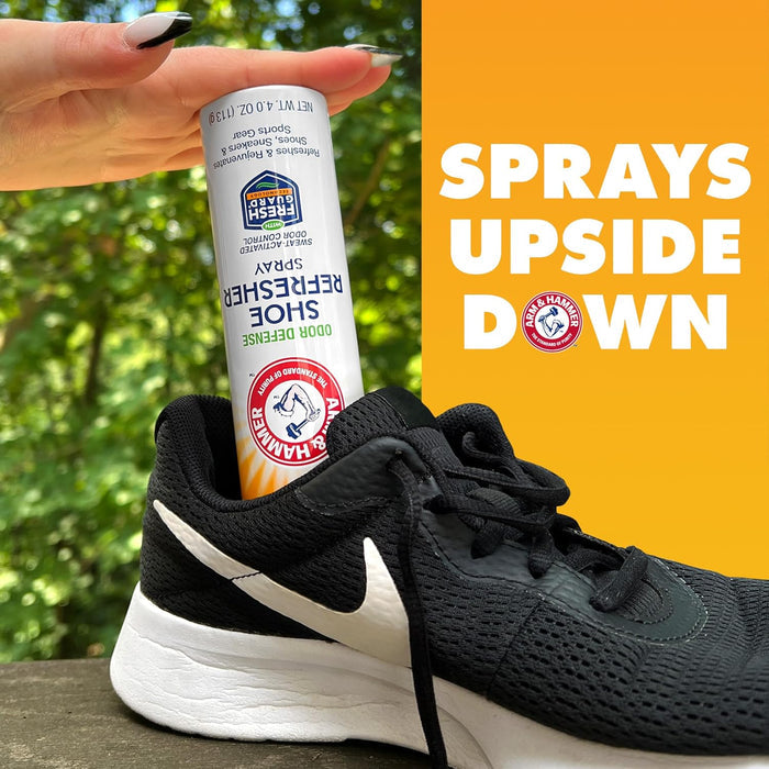 Arm & Hammer Shoe Deodorizer Spray – Post-Workout Foot Care Essential for Wellness Rituals, 3 Pack