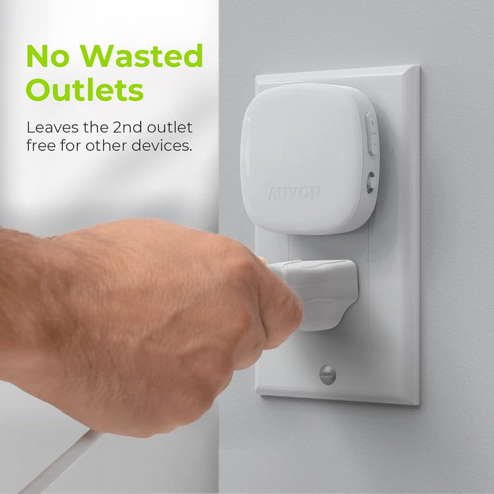 AUVON Plug-in Backlit Nightlight – Fire Resistant Casing for Bedroom, Hallway and Bathroom Safety