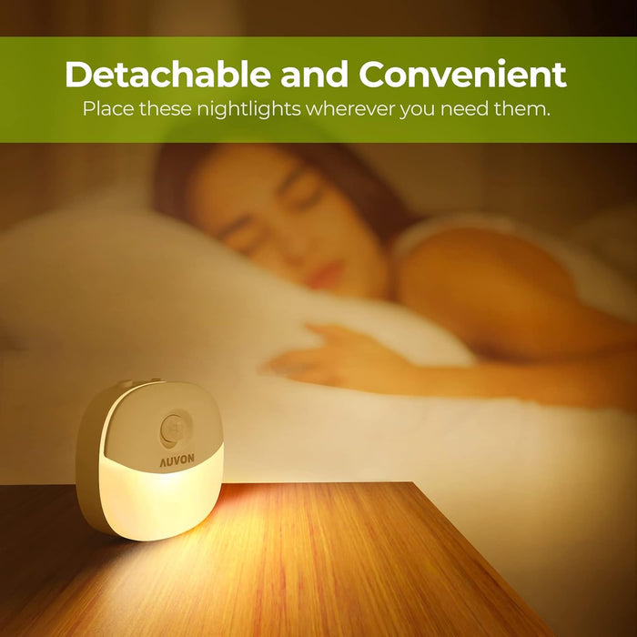 AUVON Rechargeable Stick-On Night Light – Tool-Free Mount for Minimalist Closets and Cabinets