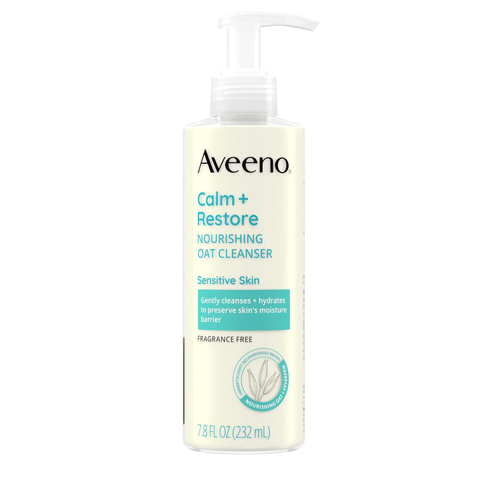 nourishing colloidal oat and calming feverfew active botanicals to soothe and restore skin barrier