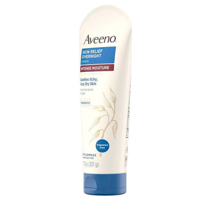Aveeno Intensive Moisture Cream – Therapeutic Bedtime Routine for Calm, Restored Skin