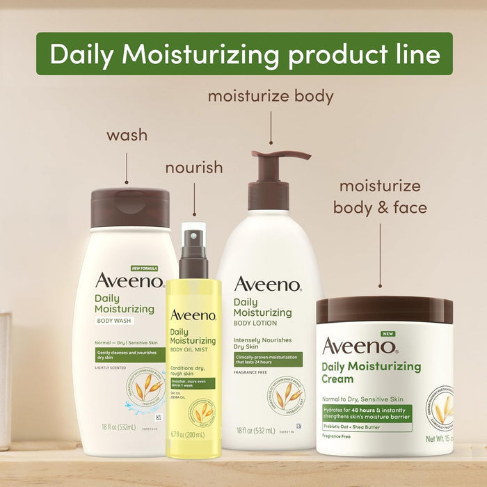 Aveeno Sensitive Skin Wash – Luxe Refill Pouch with Dermatologist-Formulated Oat Nourishment