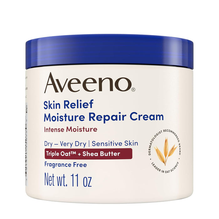 triple oat complex (oat flour, oat oil, oat extract) for deep itch relief and hydration