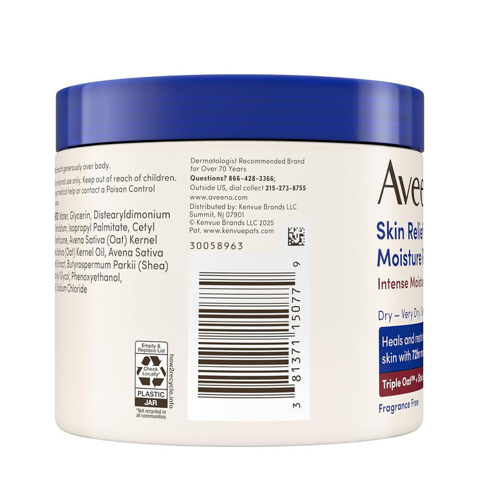 Aveeno Triple Oat & Shea Butter Pack of 2 – Self-Care Gift Set for Her Skincare Routine