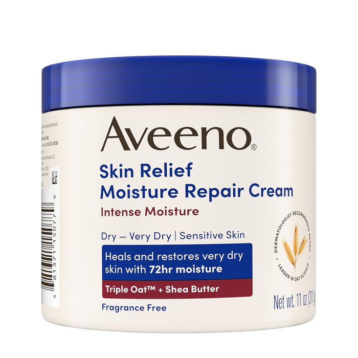 Aveeno Triple Oat & Shea Butter Pack of 2 – Self-Care Gift Set for Her Skincare Routine