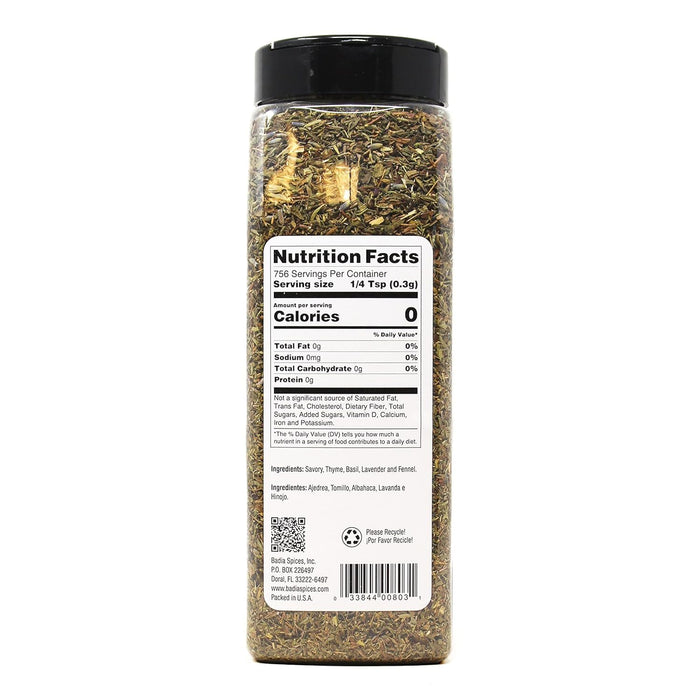traditional french herb blend of thyme, rosemary, marjoram, savory, and complementary herbs