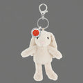 cream bunny bag charm