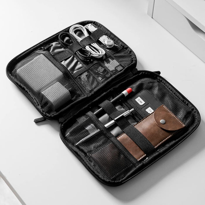 BAGSMART Electronics Travel Case – Thoughtful Valentine's Day Gift for Him, Cord and Accessory Organizer