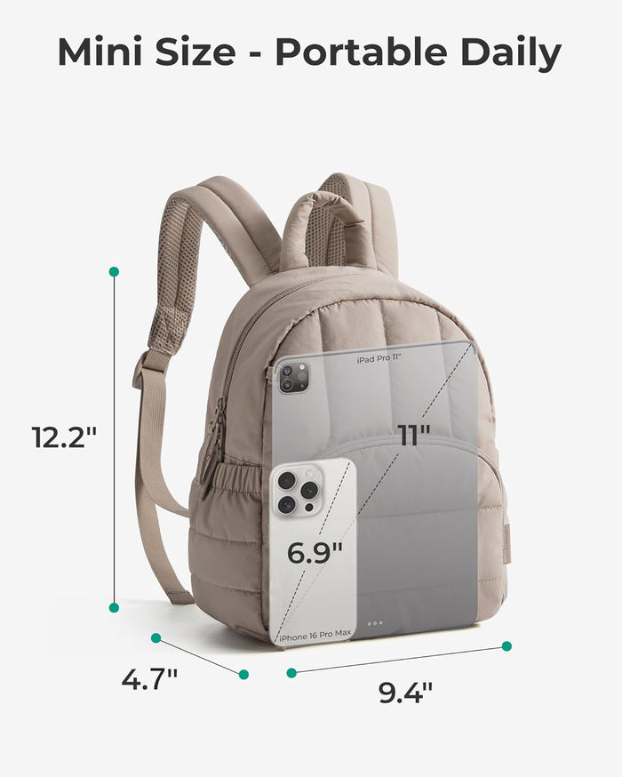 water-resistant quilted polyester outer shell weighing only 0.66 lbs