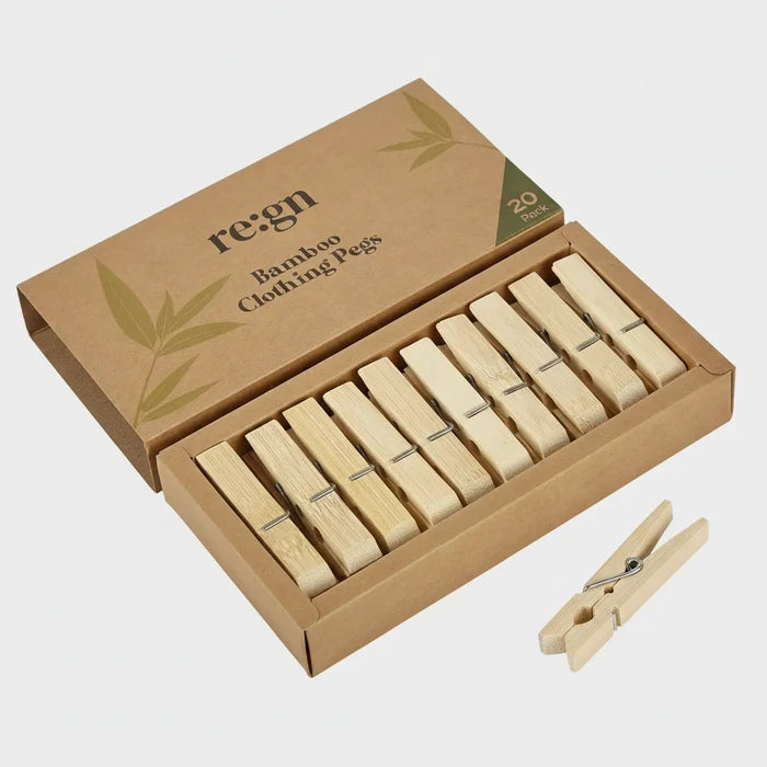box of 20 bamboo pegs