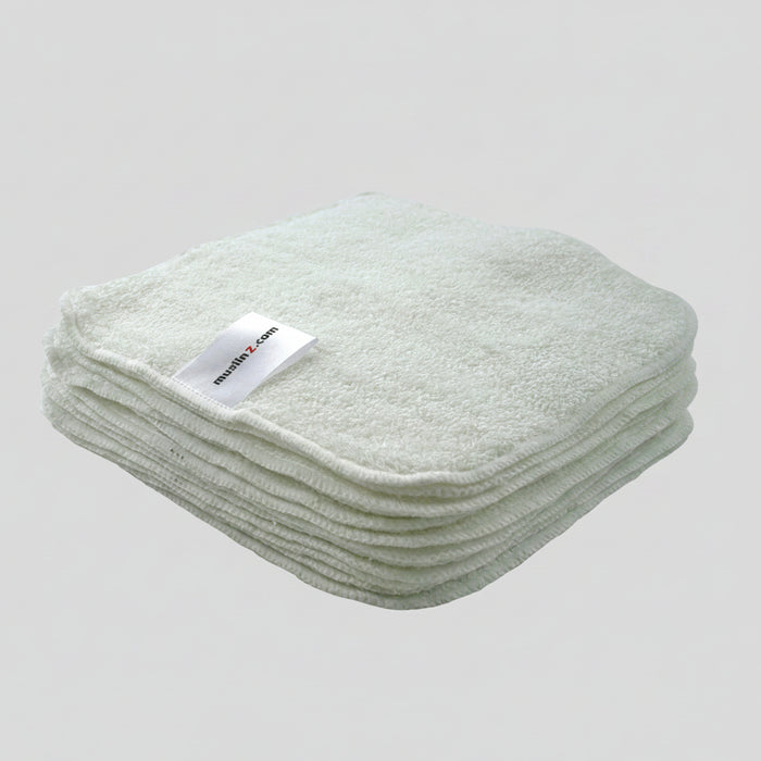 bamboo terry square reusable wipes