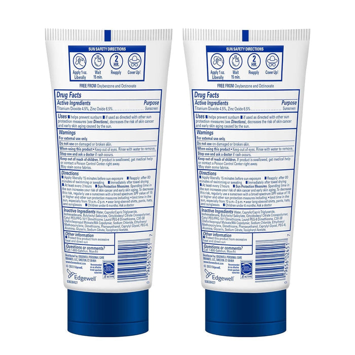 Banana Boat Kids SPF 50 Mineral Sunscreen Twin Pack | Eczema-Friendly, Pediatrician-Tested Sun Protection