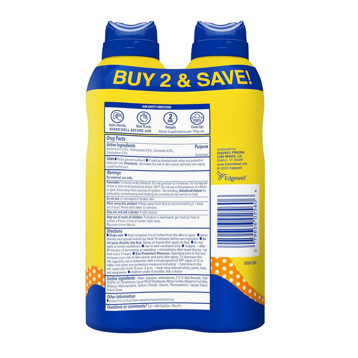 Banana Boat Sport Kids Sunscreen SPF 50 | Sting-Free Spray Sunblock for Sensitive Skin & Water Sports