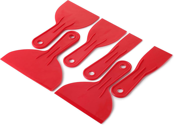 Bates Plastic Putty Knife Set of 6 - Paint Prep Tools for Home Aesthetic Upgrades, Gentle Wall Scraper