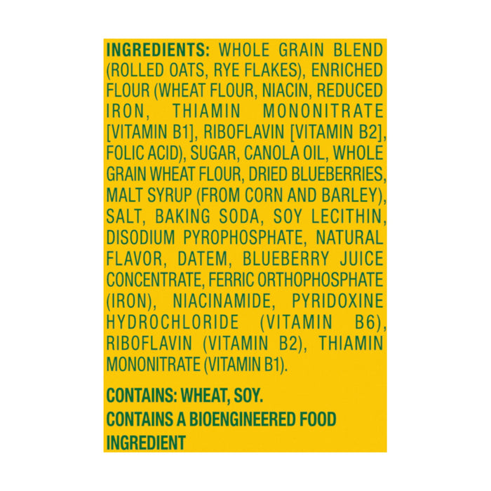 blueberry flavor with no high-fructose corn syrup, artificial colors, flavors, or sweeteners