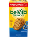 belVita Blueberry Breakfast Biscuits, Value Pack, 12 Packs (4 Biscuits Per Pack)
