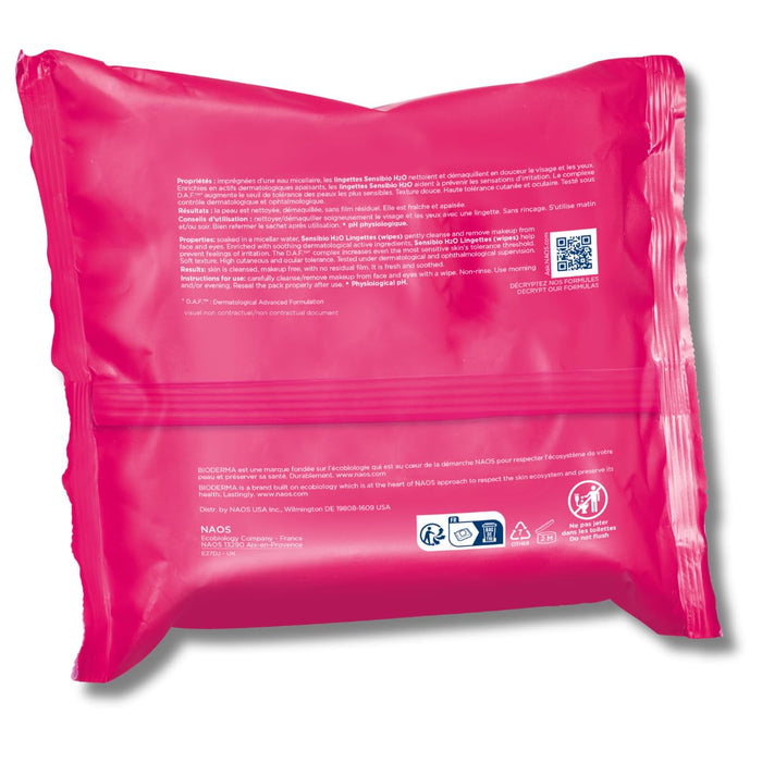 Bioderma Sensibio H2O Wipes – Effortless Daily Cleansing for Sensitive Skin, No Fuss