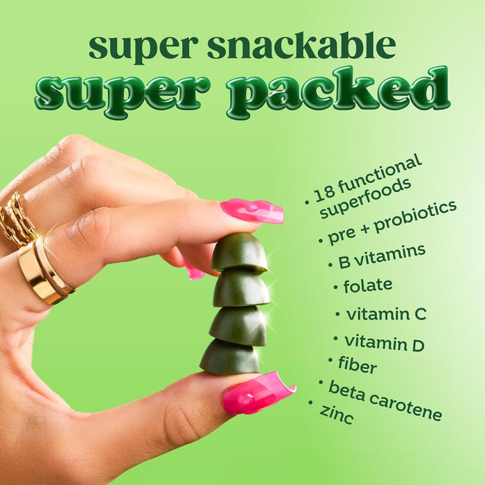 combined greens superfood blend with added fiber and probiotics for digestive support