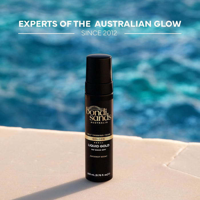 Bondi Sands Liquid Gold Self Tanning Foam | Spa-Quality Wind-Down Glow with Enriched Argan Oil