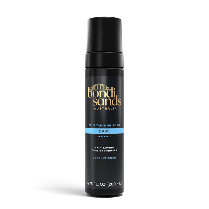 four variants: light/medium, dark, ultra dark shades plus a 3.3 oz travel size