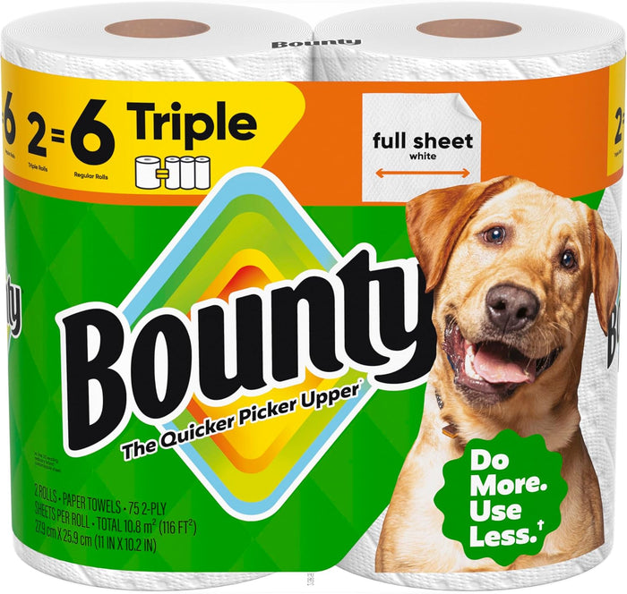 2-ply construction for strength and absorbency