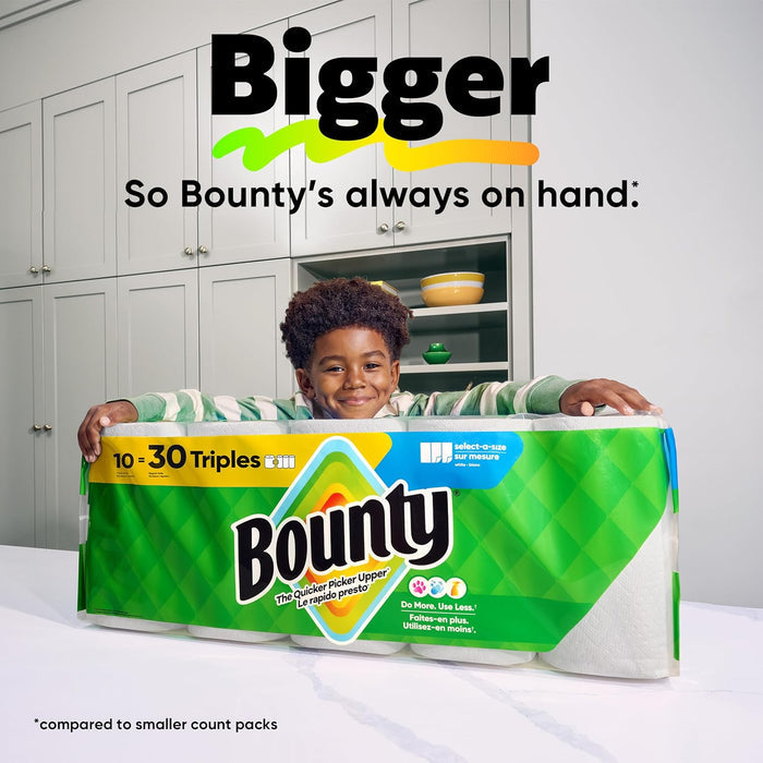 Bounty Select-A-Size Paper Towels for Stress-Free Meal Prep, Calm and Tidy Cooking Space for Mindful Eating