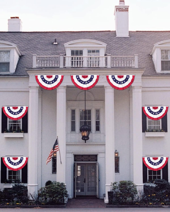 bold red, white, and blue american flag design with vivid stars and stripes