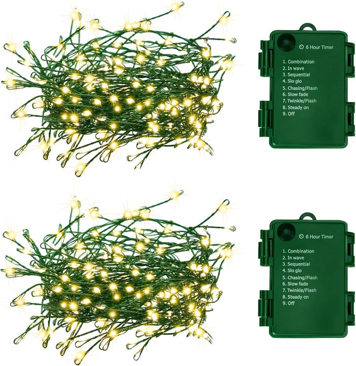 Warm White - 100LED 2Pack