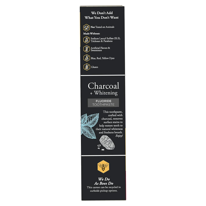 Burt's Bees Charcoal Toothpaste Variety – Mint and Hemp Seed Flavors for Sensory Self-Care Routines