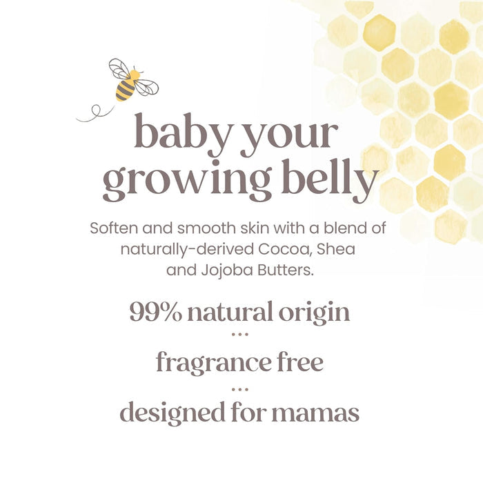 non-irritating formula safe for stretching, sensitive pregnancy skin