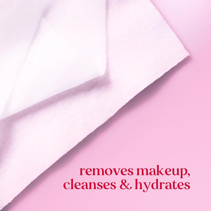 Burt's Bees Rose Water Micellar Wipes – Mindful Evening Cleanse for Reactive Skin, No-Rinse Facial Towelettes